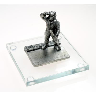 Miniatur Pilot auf Glassockel
