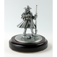 Miniatur Schäfer auf rundem Sockel