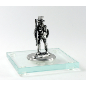 Miniatur Schornsteinfeger auf Glassockel