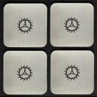 4er-Set Untersetzer "Uhrmacher"