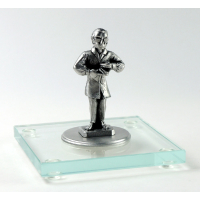 Miniatur Zahnarzt auf Glassockel