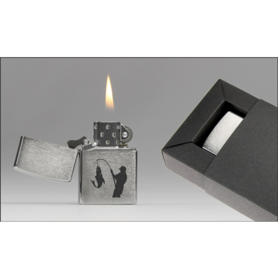 Zippo-Feuerzeug Motiv "Angler"