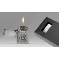 Zippo-Feuerzeug Motiv "Atom"