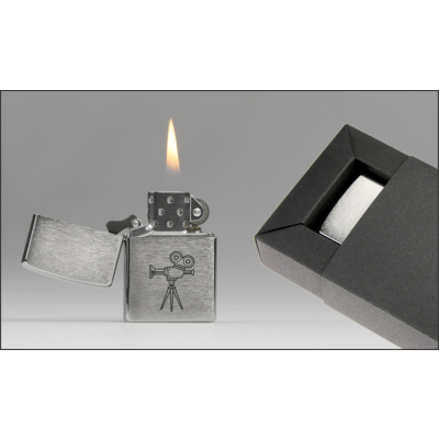 Zippo-Feuerzeug Motiv "Filmkamera"