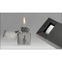 Zippo-Feuerzeug Motiv "Notenschlüssel"