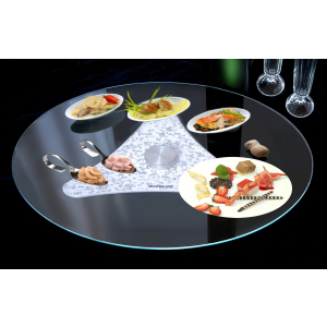 Glasdrehplatte, Ø 45 cm - SONDERPREIS - NUR SOLANGE VORRAT REICHT!