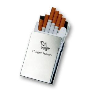 Gravur auf Zigarettenhülse - nur Zusatzartikel...
