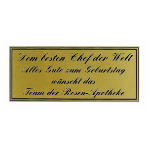 Gravur-Schild an Schlüsselkasten - nur Zusatzartikel...