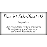 Schriftart 02 zum Beschriften & Gravieren