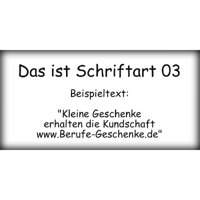 Schriftart 03 zum Beschriften & Gravieren