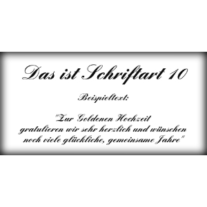 Schriftart 10 zum Beschriften & Gravieren