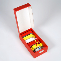 Wellkarton Farbe 03 rot - glatt