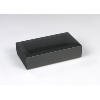 Schiebe-Geschenkverpackung mit Klarsichthülle 02 - 120 x 59 x 32 mm