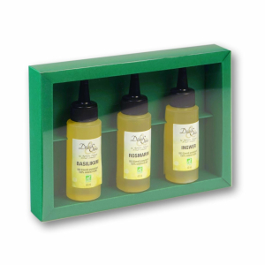 Schiebe-Geschenkverpackung mit Klarsichthülle 06 - 186 x 126 x 31 mm