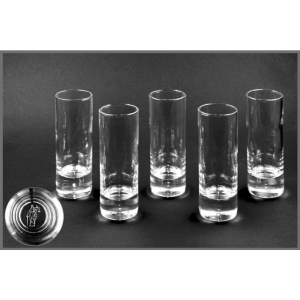 6er-Set Glas-Stamper "Justitia"