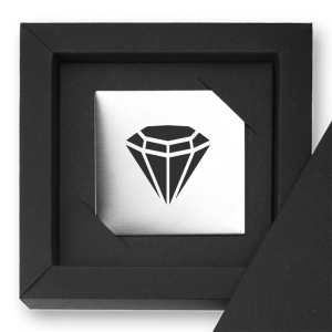 Edelstahl-Magnet "Diamant"