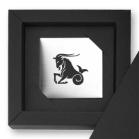 Edelstahl-Magnet "Steinbock"