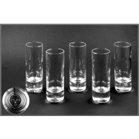 6er-Set Glas-Stamper "Sattler"