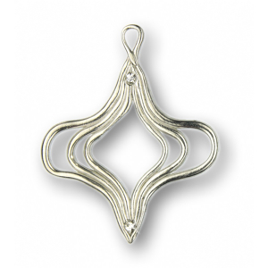 Anhänger -04- Crystal Collection mit 2 Steinen kristall