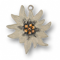 Anhänger Edelweiß Crystal Collection mit 7 Steinen gelb