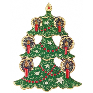 Zinn-Anstecker Christbaum