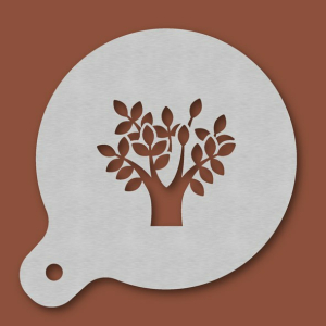 Cappuccino-Schablone Baum