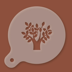 Cappuccino-Schablone Baum