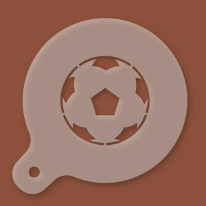 Cappuccino-Schablone Fußball