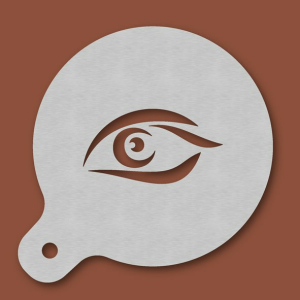 Cappuccino-Schablone Auge