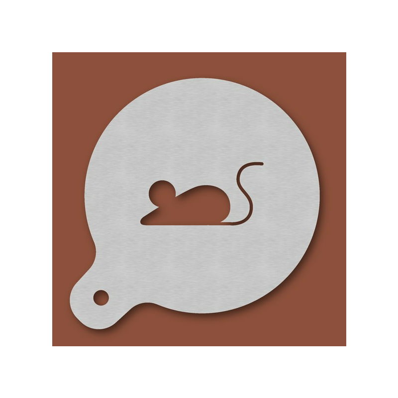 Cappuccino-Schablone Maus