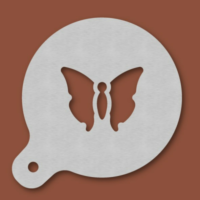Cappuccino-Schablone Schmetterling