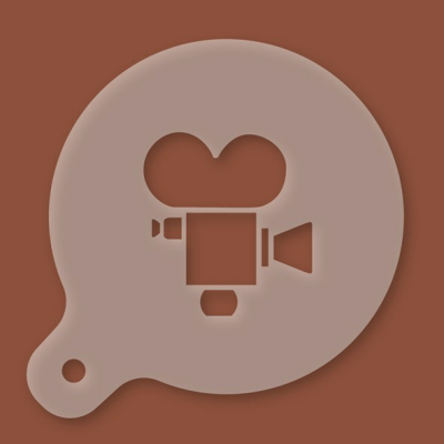 Cappuccino-Schablone Filmkamera