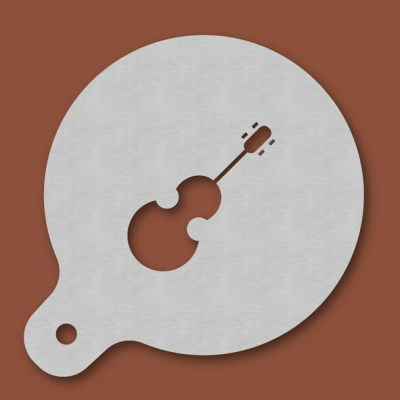 Cappuccino-Schablone Geige