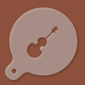 Cappuccino-Schablone Geige