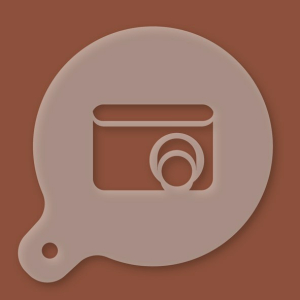 Cappuccino-Schablone Digitalkamera