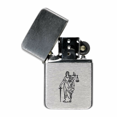 Benzin-Feuerzeug "Justitia"