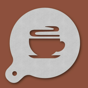 Cappuccino-Schablone Kaffeetasse