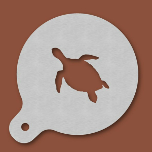 Cappuccino-Schablone Schildkröte