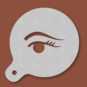 Cappuccino-Schablone Auge - Kosmetikerin
