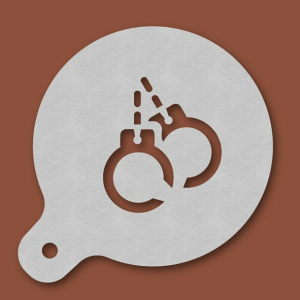 Cappuccino-Schablone Handschellen