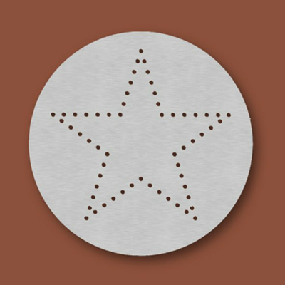 Streuschablone "Stern" für Kakaostreuer MK10 und MK20