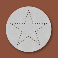 Streuschablone "Stern" für Kakaostreuer MK10 und MK20