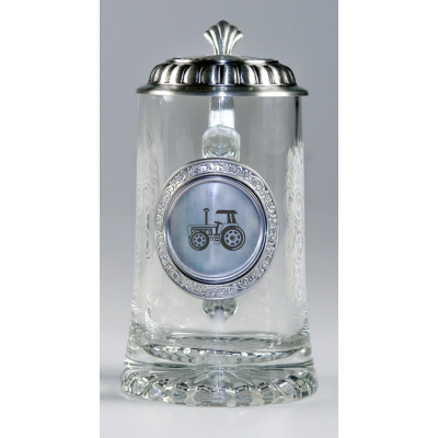 Glas-Bierseidel "Traktor"