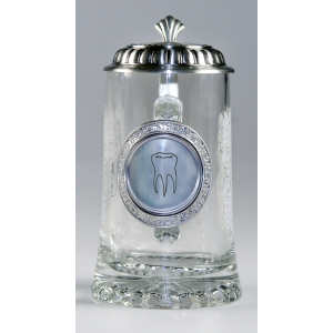 Glas-Bierseidel "Zahn"