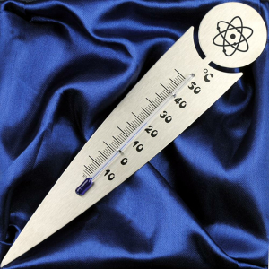 Blumentopf-Thermometer "Atom"