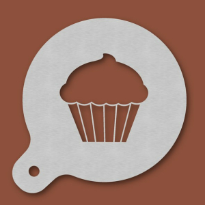 Cappuccino-Schablone Muffin - Cupcake