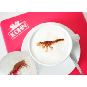 Cappuccino-Schablone Dinosaurier T-Rex