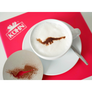 Cappuccino-Schablone Dinosaurier