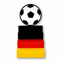 Treppendisplay 658 Fußball - Außenmaße ca. 385 x 370 x 360 mm