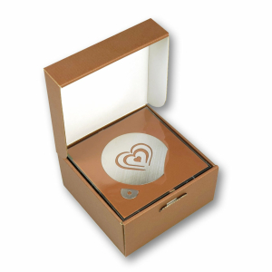 Latte Macchiato Gläser mit Dekor 2er-Geschenkset mit Streuschablone Herz